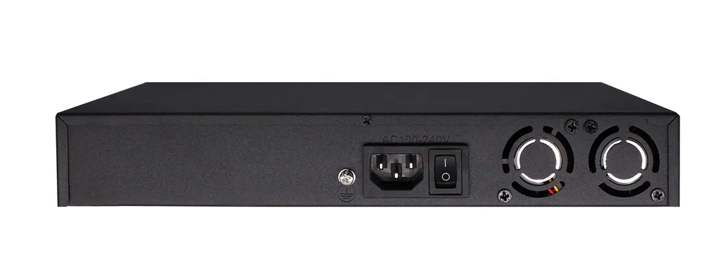 16 Port 10/100Mbps Poe Ethernet Switch with 2ge RJ45+1giga SFP Uplink Ports Ts26p-16f-2g-1s