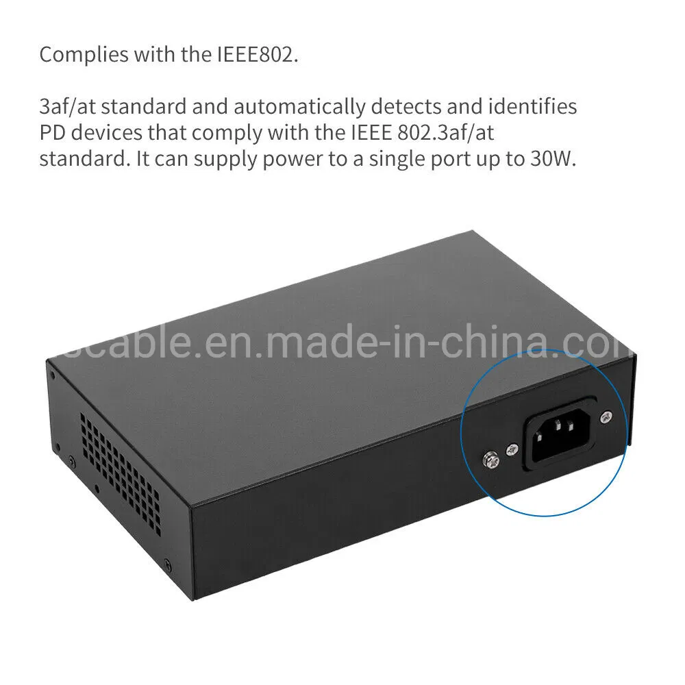 16fe Port 2ge up Link 1SFP Port Poe Switch Built-in 52V 300W Power Supply