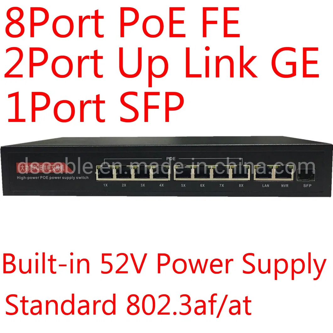 16fe Port 2ge up Link 1SFP Port Poe Switch Built-in 52V 300W Power Supply