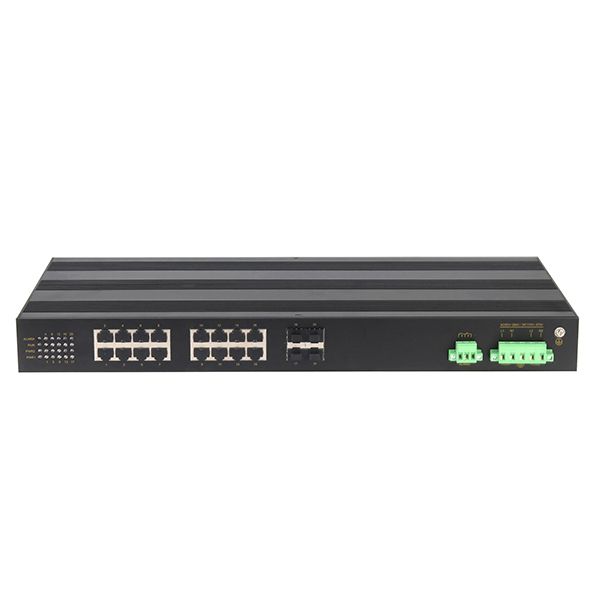 2 100m Fx Ports 24 10/100m RJ45 Ports Rack-Mount Unmanaged Industrial Ethernet Switch