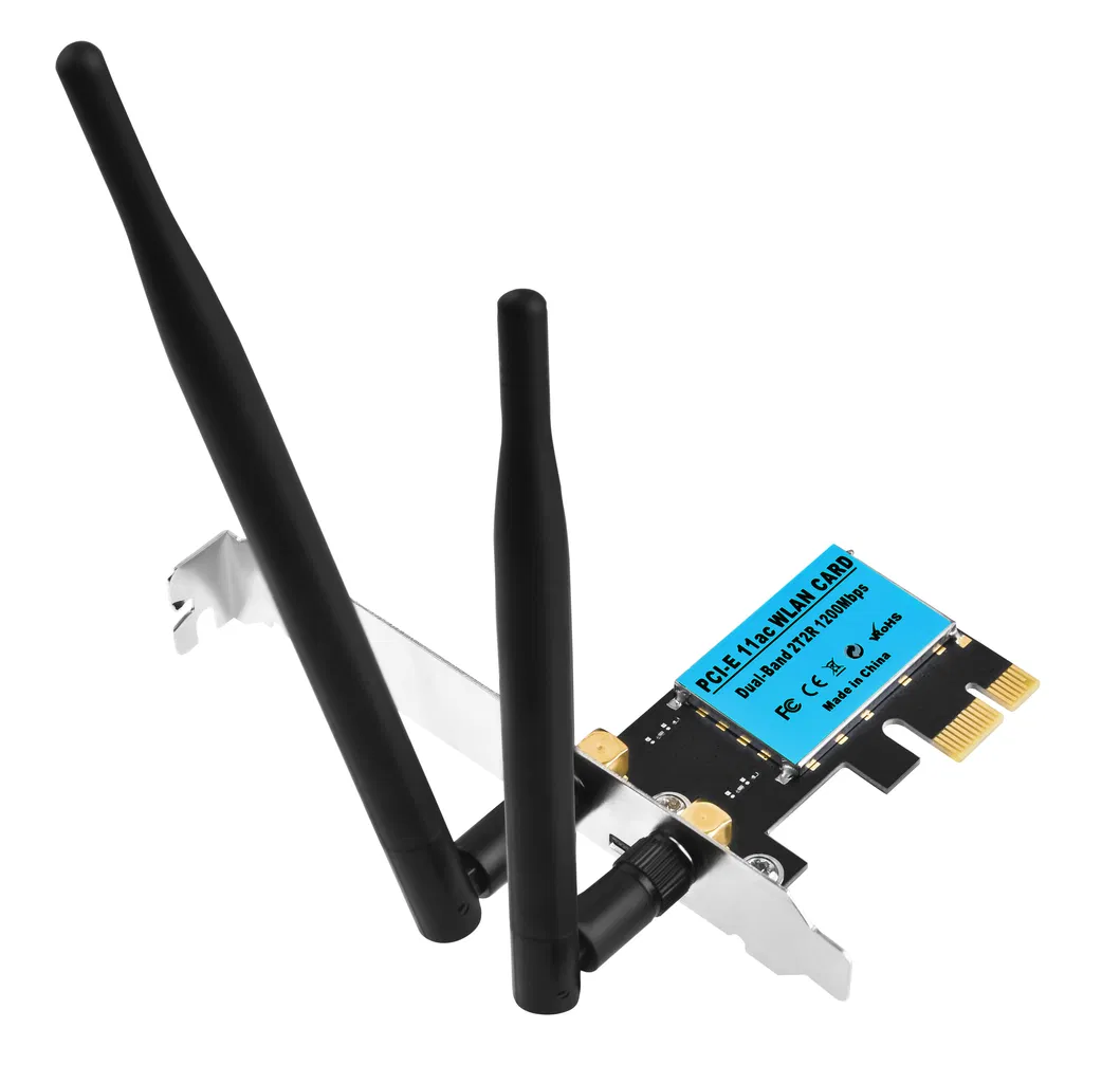 2.4G/5.8g Dual Band 1200Mbps 11AC Wireless Pcie LAN Card