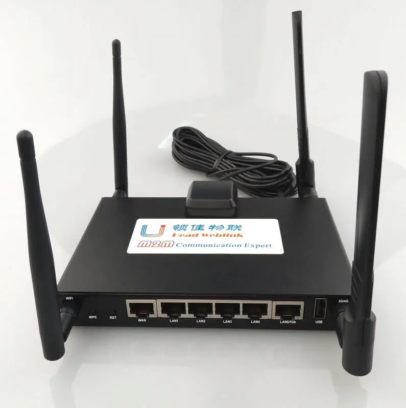 2.4GHz and 5GHz Dual Band Router with 1000Mbps 5LAN and 1 Wan Router with Dual SIM Card Slot