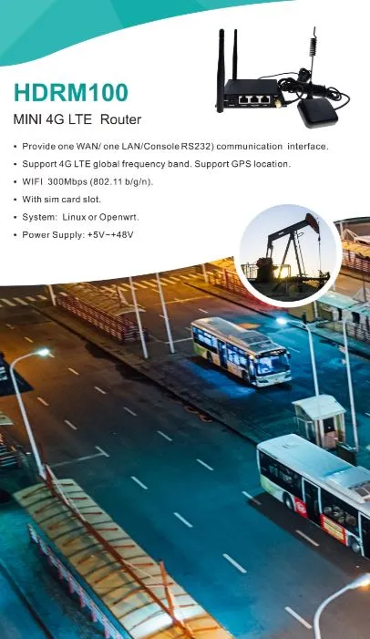 4G Indoor CPE 3G Router SIM Card Slot with External Antenna Support VPN Industry Router