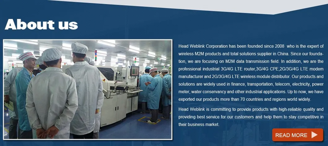 4G Indoor CPE 3G Router SIM Card Slot with External Antenna Support VPN Industry Router