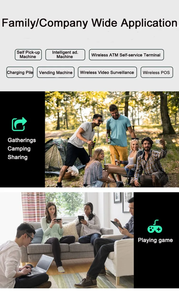 4G SIM Card Lte CPE Wireless 4 Antenna 150Mbps WiFi Router