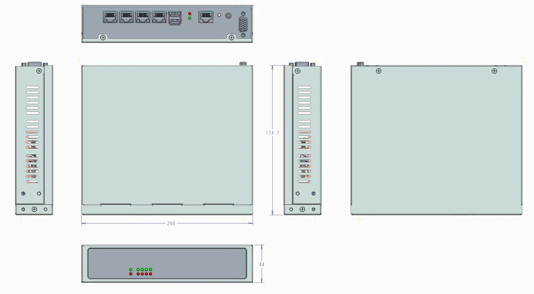 Desktop J1900 4 LAN Firewall Networking Appliance Pfsense Supported R01d44