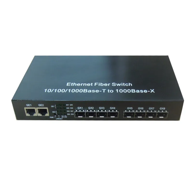 Fiber Switch with 8*SFP+2*Tx Full Gigabit Unmanned (TS1008GF)