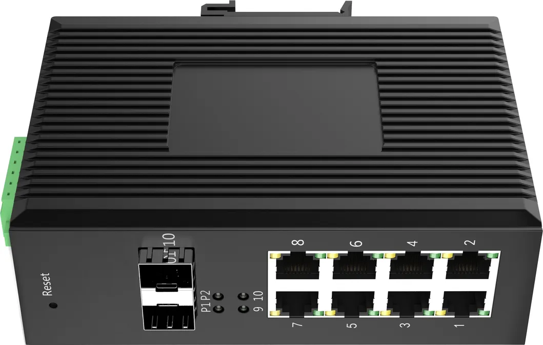 Gigabit Ethernet Managed Industrial Switch 8fx 2ge Ports