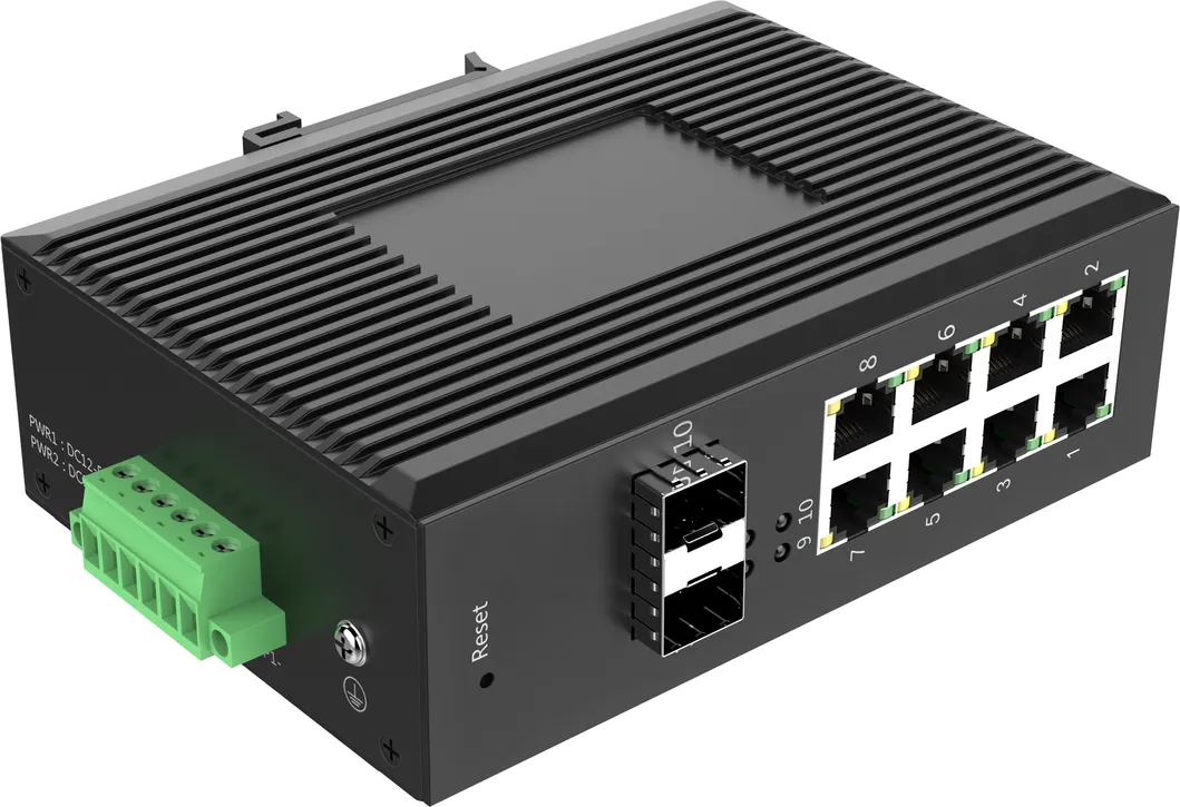 Gigabit Ethernet Managed Industrial Switch 8fx 2ge Ports