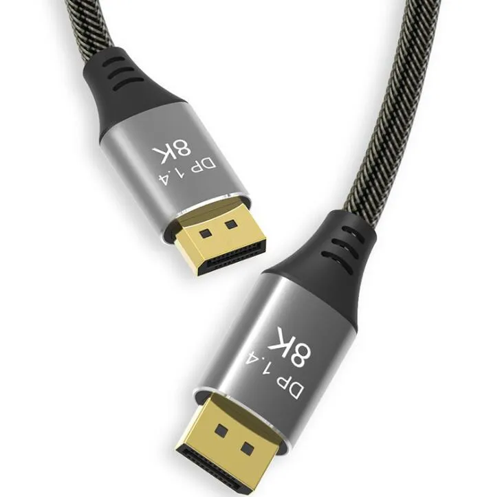 High Quality Displayport 2.0 54G Cable 8K 60Hz 1m 1.5m 1.8m 3m