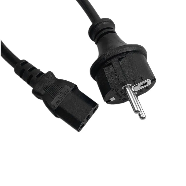 PC Cable EU Power Cord PVC Power Cords of Computer Monitor with Plug Cord European Power Cord Charger