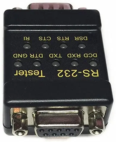 RS232 Mini Tester with LED Indicators, dB9 Male to dB9 Female