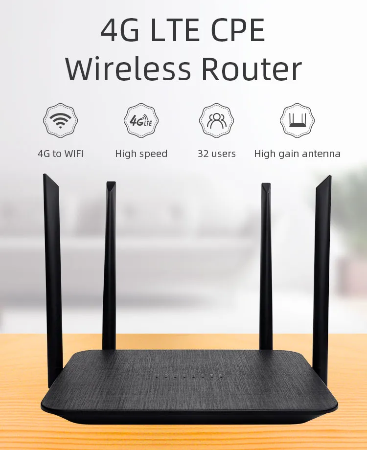 Topleo 150Mbps Fiber Optic Home Wi-Fi Openwrt Best Internet 4G LTE Wireless Router