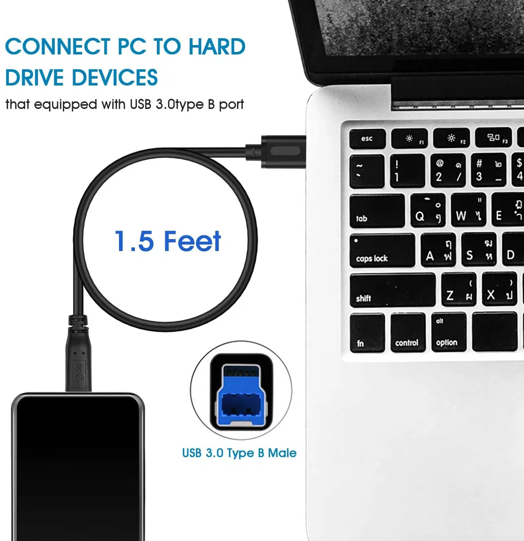 USB 3.0 Cable a Male to B Male