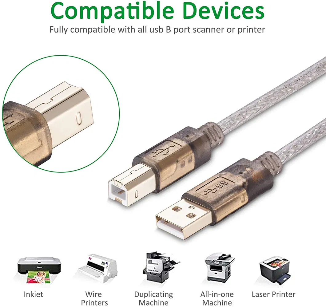 USB Printer Cable 2.0