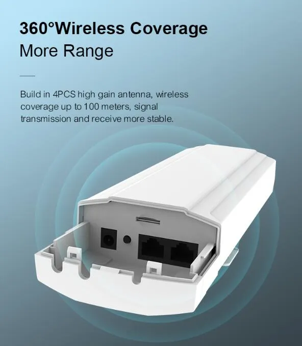 Water Proof Outdoor LTE CPE with SIM Card Slot, 4G Router